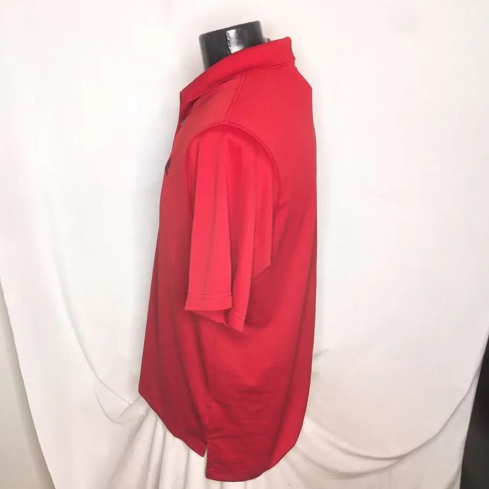 Adidas Climalite Men's Polo Shirt Red Large Excellent